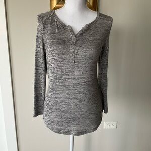 Gray Long Sleeve Women's Top